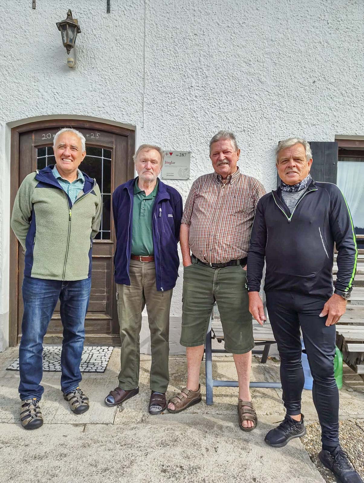 V. l. Schorsch Liebmann, Werner Richthammer, Franz Mayr, Charly Wieser