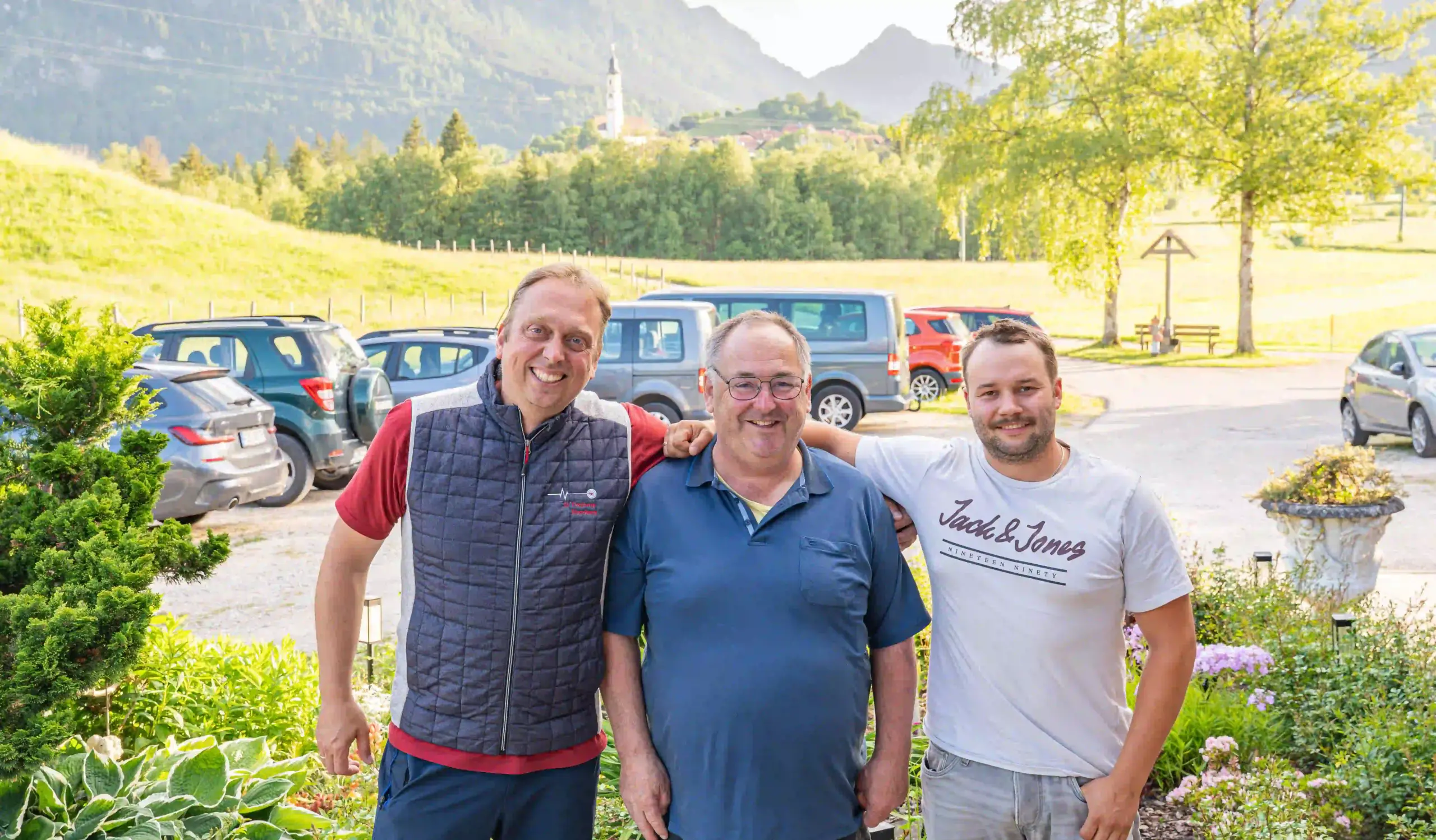Sieger - Bildscheibenschießen 2026, Wolfgang Martin, Bernhard Probst und Rupert Wolf